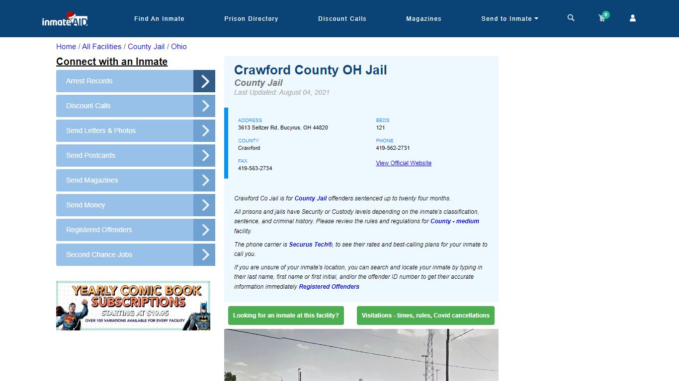 Crawford County OH Jail - Inmate Locator - Bucyrus, OH